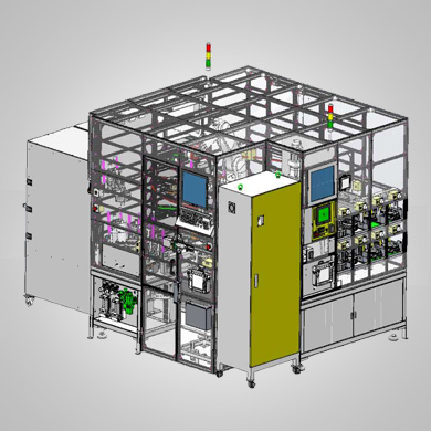 Blower automatic press in balancing machine