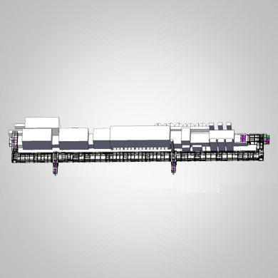 Automatic equipment for circulating transportation of boiler bracket